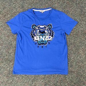 Blue Kenzo Paris tiger tee
